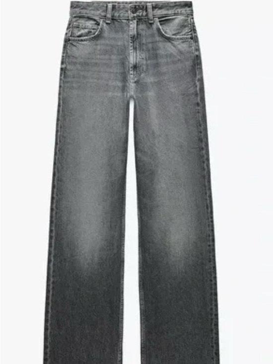 Zara Denim - Women’s  Gray Wide Leg Jeans